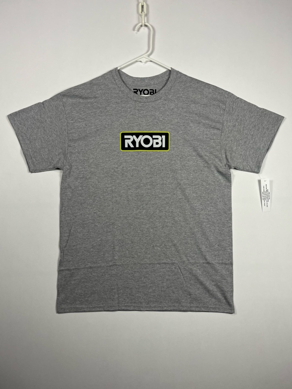 Ryobi Logo Gray T-Shirt (Brand New With Tag) 18V Battery Power Tools Grey Tee
